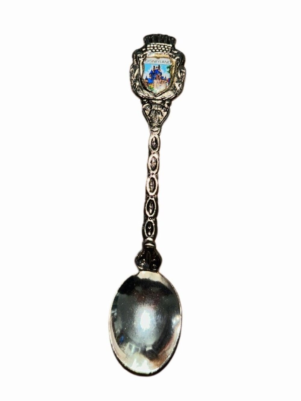 Disneyland Decorative Vintage Souvenir Spoon With Enamel Sleeping Beauty Castle